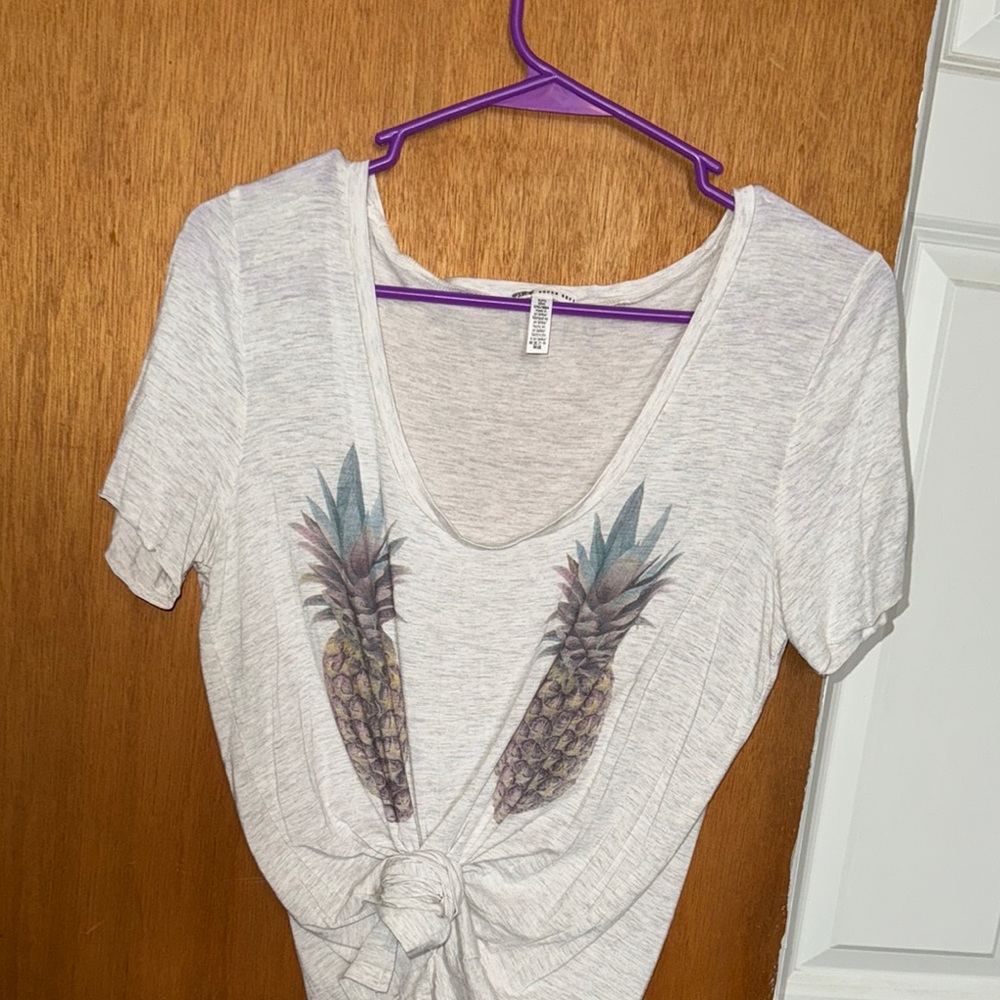 PINK super soft slouchy Pineapple Top